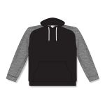 Athletic Knit A1840-965 Apparel Sweatshirt - Black/Heather Charcoal - Front