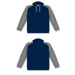 Athletic Knit A1840-966 Apparel Sweatshirt - Navy/Heather Charcoal - Full