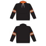 Athletic Knit A1845-223 Apparel Sweatshirt - Black/Orange/White - Full