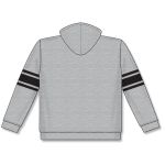 Athletic Knit A1845-920 Apparel Sweatshirt - Heather Grey/Black - Rear