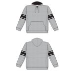 Athletic Knit A1845-920 Apparel Sweatshirt - Heather Grey/Black - Full