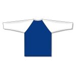 Athletic Knit A1846-206 Apparel Long Sleeve Shirt - Royal/White - Rear
