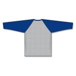 Athletic Knit A1846-922 Apparel Long Sleeve Shirt - Heather Grey/Royal - Rear