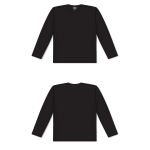 Athletic Knit A1900-001 Apparel Long Sleeve Shirt - Black - Full
