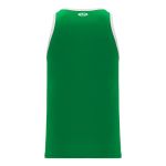 Athletic Knit B1325-210 League Basketball Jersey - Kelly/White - Rear