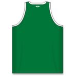 Athletic Knit B1325-210 League Basketball Jersey - Kelly/White - Rear