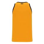 Athletic Knit B1325-213 League Basketball Jersey - Gold/Black - Rear