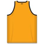 Athletic Knit B1325-213 League Basketball Jersey - Gold/Black - Rear
