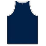Athletic Knit B1325-216 League Basketball Jersey - Navy/White - Rear
