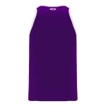 Athletic Knit B1325-220 League Basketball Jersey - Purple/White - Rear