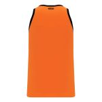 Athletic Knit B1325-263 League Basketball Jersey - Orange/Black - Rear