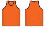 Athletic Knit B1325-263 League Basketball Jersey - Orange/Black - Full
