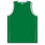 Athletic Knit B1710-210 Pro Basketball Jersey - Kelly/White - Rear