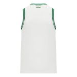 Athletic Knit B1710-211 Pro Basketball Jersey - White/Kelly - Rear