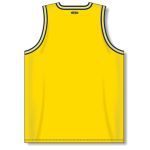 Athletic Knit B1710-255 Pro Basketball Jersey - Maize/Navy/White - Rear