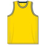 Athletic Knit B1710-255 Pro Basketball Jersey - Maize/Navy/White - Front
