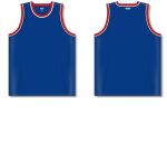 Athletic Knit B1710-333 Pro Basketball Jersey - Royal/Red/White - Full