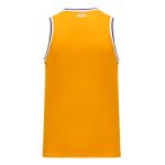 Athletic Knit B1710-435 Pro Basketball Jersey - Gold/White/Purple - Rear