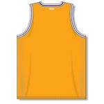 Athletic Knit B1710-435 Pro Basketball Jersey - Gold/White/Purple - Rear