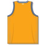 Athletic Knit B1710-451 Pro Basketball Jersey - Gold/Royal/White - Rear