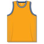 Athletic Knit B1710-451 Pro Basketball Jersey - Gold/Royal/White - Front
