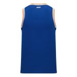 Athletic Knit B1710-485 Pro Basketball Jersey - Royal/Orange/White/Grey - Rear