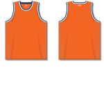 Athletic Knit B1710-486 Pro Basketball Jersey - Orange/Royal/White/Grey - Full