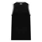 Athletic Knit B1710-918 Pro Basketball Jersey - Black/Grey/White - Rear
