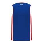 Athletic Knit B1715-333 Pro Basketball Jersey - Royal/Red/White - Rear