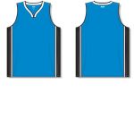 Athletic Knit B1715-444 Pro Basketball Jersey - Pro Blue/Black/White - Full