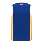 Athletic Knit B1715-447 Pro Basketball Jersey - Royal/Gold/White - Rear