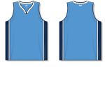 Athletic Knit B1715-475 Pro Basketball Jersey - Sky/Navy/White - Full