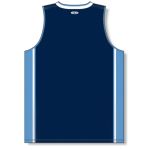 Athletic Knit B1715-761 Pro Basketball Jersey - Navy/Sky/White - Rear