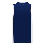 Athletic Knit B2115-216 Pro Basketball Jersey - Navy/White - Rear