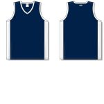Athletic Knit B2115-216 Pro Basketball Jersey - Navy/White - Full