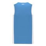 Athletic Knit B2115-227 Pro Basketball Jersey - Sky/White - Rear