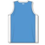 Athletic Knit B2115-227 Pro Basketball Jersey - Sky/White - Rear