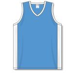 Athletic Knit B2115-227 Pro Basketball Jersey - Sky/White - Front