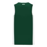 Athletic Knit B2115-260 Pro Basketball Jersey - Dark Green/White - Rear