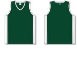Athletic Knit B2115-260 Pro Basketball Jersey - Dark Green/White - Full