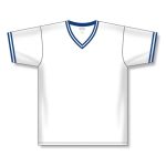 Athletic Knit BA1333-207 Pullover Baseball Jersey - White/Royal - Front