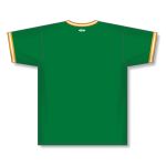 Athletic Knit BA1333-334 Pullover Baseball Jersey - Kelly/Gold/White - Rear