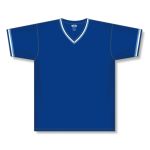 Athletic Knit BA1333-445 Pullover Baseball Jersey - Royal/Sky/White - Front