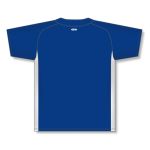 Athletic Knit BA1343-206 One Button Baseball Jersey - Royal/White - Rear