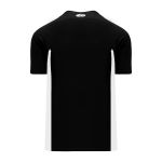 Athletic Knit BA1343-221 One Button Baseball Jersey - Black/White - Rear
