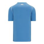 Athletic Knit BA1344-227 Two Button Baseball Jersey - Sky/White - Rear