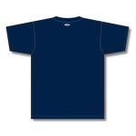 Athletic Knit BA1347-004 Two Button Baseball Jersey - Navy - Rear