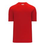 Athletic Knit BA1347-005 Two Button Baseball Jersey - Red - Rear