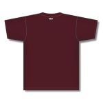 Athletic Knit BA1347-009 Two Button Baseball Jersey - Maroon - Rear