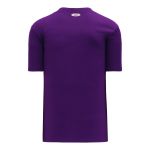 Athletic Knit BA1347-010 Two Button Baseball Jersey - Purple - Rear
